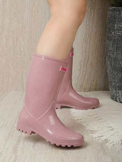 Botas Para Lluvia Antiderrapante Mujer Plástico Comodas Moda Colores Moda Oferta