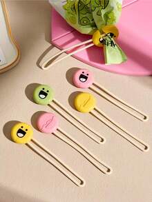 Zazumi Food Sealing Clips With Sealing Rope Bands, Kitchen Plastic Bag Sealers For Snacks & Seasonings, Moisture-Proof Fresh-Keeping Food Clips, Multi-Purpose Kitchen Sealing Tools For Home Food Storage & Preservation - multicolor - View 2
