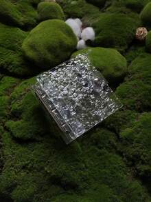 一款波浪形透明活页夹照片收纳袋，亚克力透明文件袋，耐用材质，活页夹封面，可用作笔记本、计划本、卡片夹、贴纸簿、相册、文具或礼物。 - 無色 - 查看 8