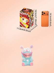 1pc/6pcs Blind Box Cute And Quirky Personalized Designs In Fashion Style, These Adorable And Endearing Figurines Are Crafted With Ultra-Soft Materials And Feature Cartoon Decorations. They Are Suitable For Decoration In Bedrooms, Living Rooms, And Desks. They Are Ideal Birthday Gifts For All Kinds Of People And Can Also Be Given As Gifts For Halloween, Christmas Parties, Housewarming Parties, Or As Collectible Toys.Non-Plush Filling Blind Box - first generation blind box - View 4