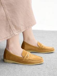 CUCCOO BIZCHIC Zapatos planos de slip-on para uso diario de mujer - Marrón - Ver 4