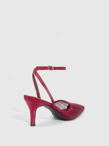 CUCCOO SZL Zapatos de tacón para mujer para uso diario - Burdeos - Ver 4