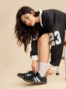 CUCCOO EASI Dexun Shoes Women's 2026 New Spring Women's Retro Versatile Sports And Leisure Shoes Flat Shoes - All Black - View 7