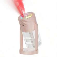 Humidificador con proyector de estrellas | Humidificador USB giratorio | Luz nocturna cambiante de color RGB | Humidificador de aire silencioso de 2 velocidades | Difusor de aromaterapia de uso dual para coche y hogar - Multicolor - Ver 10