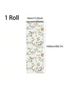 1 Cuộn Giấy Dán Tường Họa Tiết Chim, Hoa, Chanh và Lá Nho Thanh Lịch, Chống Thấm Nước, Có Thể Tháo Gỡ, Tự Dính, Thích Hợp Cho Phòng Khách, Phòng Ngủ, Nhà Bếp, Trang Trí Nội Thất, Quà Tặng Trang Trí Nhà Cửa Đa Năng, Quà Tân Gia, Quà Ngày Lễ, Tiệc Tùng - QXPH-009 Hoa bay - Xem 11