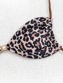 Swim SXY Women's Summer New Tie-Up Triangle Pearl Sexy Bikini Swimwear - Multicolor - View 4