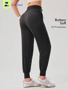 OutZeal 女士户外裤 黑色 日常休闲 防紫外线 柔软罗纹腰带 - 灰色 - 查看 1