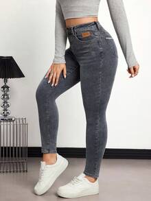 Selenza Jeans casuales y versátiles de mezclilla con bolsillos y botones para mujer - Multicolor - Ver 7