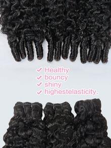 3pcs Burmese Curly Bundles Human Hair Pixie Curls Human Hair Spiral End Natural Colour 100% Human Hair Burmese Curly Human Hair Bundles Weave Bundle Unprocessed Human Hair Extensions 14-26 Inch Top Quality For Women - SNatural - View 4