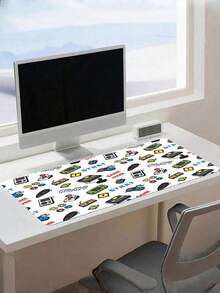 1Pc Creative Game Console Mouse Pad For Desk Washable Desk Mat With Non-Slip Base, Game Console Controller Pattern, For Gamers, Office & Home Use. - Mouse Pad - View 5