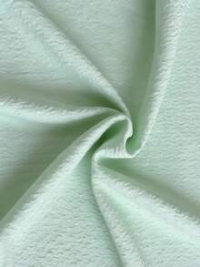 GlowEve New Knitted Textured & Chiffon Layered Ruffle Hem Elegant Sexy Vacation Versatile Mini Dress For Young Women - Green - View 6