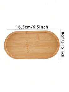 1/3/6 Multifunctional Bamboo Trays, Wooden Trays, Jewelry Storage Trays, Bamboo Tea Trays, Oval Teapot Trays, Suitable For Desktop Decoration Ornaments In Restaurants/Kitchens/Bedrooms/Bathrooms/Study Rooms, As Well As Halloween, Christmas And Other Holiday Parties/Dinners. - Multicolor - View 9