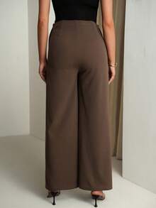 MaterniChic Maternity Clothes Maternity Pants Summer Pregnant Clothes Brown Maternity Pants Elegant - Brown - View 2