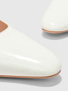 CUCCOO BIZCHIC Women's Pointed Toe Beige Patent Leather Fashion Daily Commuter Model To Work Basic Wear Stiletto High Heel Shoes - Beige - View 8