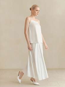 2025秋冬新款女士法式细跟露跟高跟鞋，尖头白色，百搭仙气单扣设计，优雅休闲舒适，猫跟鞋，高跟鞋，精致优雅 - 白色 - 查看 5