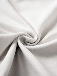 MONOPOLY X SHEIN 女婴卡通字母印花T恤和条纹短裤套装 - 杏色 - 查看 5