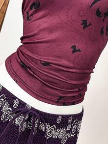 Bluhae Women's Casual Bat Print Sleeveless Tank Top - Multicolor - View 4