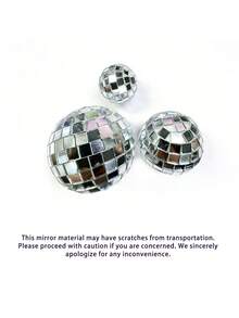 20-Pack Mini Disco Balls - 70s Retro Silver Reflective  Ornaments For Aesthetic Room Decor, Wedding, Party, Christmas Holiday Decoration Bedroom Decor Home Decor Wall Decor - Clear - View 10