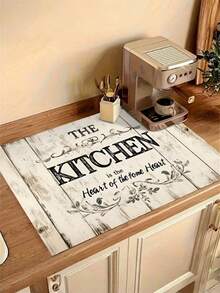 (Hot Selling!!!) 1pc Flat Stove Protector Mat. The Kitchen Is An Art Space. This Rubber Non-Slip, Heat-Resistant Kitchen Utensil Protector Mat Is Suitable For Induction Cooktops, Glass Cooktops, And Is A Multi-Functional Scratch-Resistant Mat. It Is Also The Best Choice For Ovens, Washing Machines, Dryers, And Kitchen Decorations. - Multicolor - View 5