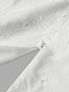 Franclia 纯色V领系腰带休闲无袖简约百搭连衣裙 - 白色 - 查看 8