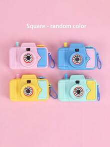 Cámara de proyección de juguete para niños y niñas, bebés y niños, cámara de proyección simulada #Color aleatorio - Multicolor - Ver 3