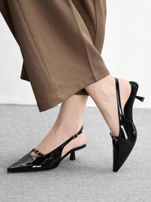 CUCCOO BIZCHIC Ladies' Commuting High-Heeled Shoes With Buckles - Black - View 3