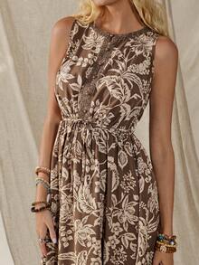 Wildy Đầm không tay buộc dây ôm dáng phong cách Boho, thích hợp cho lễ hội âm nhạc, kiểu miền Tây nước Mỹ cổ điển, phù hợp mặc hàng ngày vào mùa hè, đi làm và hoạt động ngoài trời. Đầm hè cho nữ, trang phục mùa hè, trang phục đi nghỉ mát, đầm thường ngày cho nữ, trang phục thường ngày cho nữ, đầm hè cho nữ, quần áo nữ, đầm, trang phục mùa hè cho nữ, đầm hoa dại, đầm Boho cho nữ, đầm hè thường ngày cho nữ, đầm màu nâu, đầm màu nâu in hoa. - Nhiều màu - Xem 2