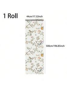 1 Cuộn Giấy Dán Tường Họa Tiết Chim, Hoa, Chanh và Lá Nho Thanh Lịch, Chống Thấm Nước, Có Thể Tháo Gỡ, Tự Dính, Thích Hợp Cho Phòng Khách, Phòng Ngủ, Nhà Bếp, Trang Trí Nội Thất, Quà Tặng Trang Trí Nhà Cửa Đa Năng, Quà Tân Gia, Quà Ngày Lễ, Tiệc Tùng - QXPH-009 Hoa bay - Xem 10