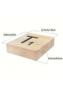 100pcs/200pcs Wood Letter Tiles,Scrabble Letters For Crafts, DIY Wood Gift Decoration, Making Alphabet Coasters And Scrabble Crossword Game - Alphabet wood chip - View 2