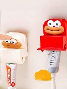 Joivida 1Pc Suction Cup Toothpaste Squeezer, Manual Slouchy Partner For Toothpaste, Facial Cleanser, Hand Cream, Automatic Storage Organizer - Multicolor - View 5
