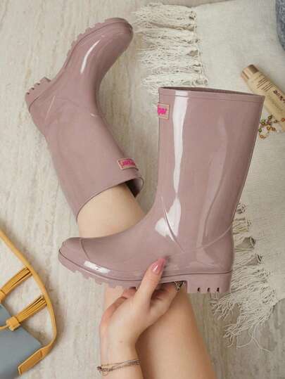 Botas Para Lluvia Antiderrapante Mujer Plástico Comodas Moda Colores Moda Oferta