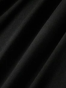 Skyraze 蕾丝镂空网纱开衩黑色长裙 - 黑色 - 查看 6