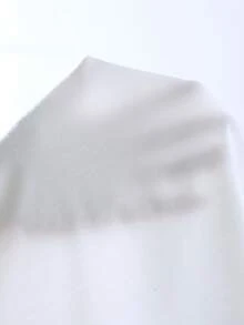 Lymera Solid Color White V-Neck Casual T-Shirt Tops Fall Autumn And Winter Halloween Work Office Occasion For Women Going Out Party Christmas Thanksgiving New Year Occasion - White - View 8