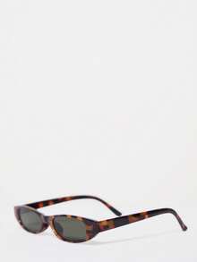 MUSERA Slim Tortoise Shell Glasses Spring Summer Beach Swim Festival Vacation Cute Daily - leopard print - View 3