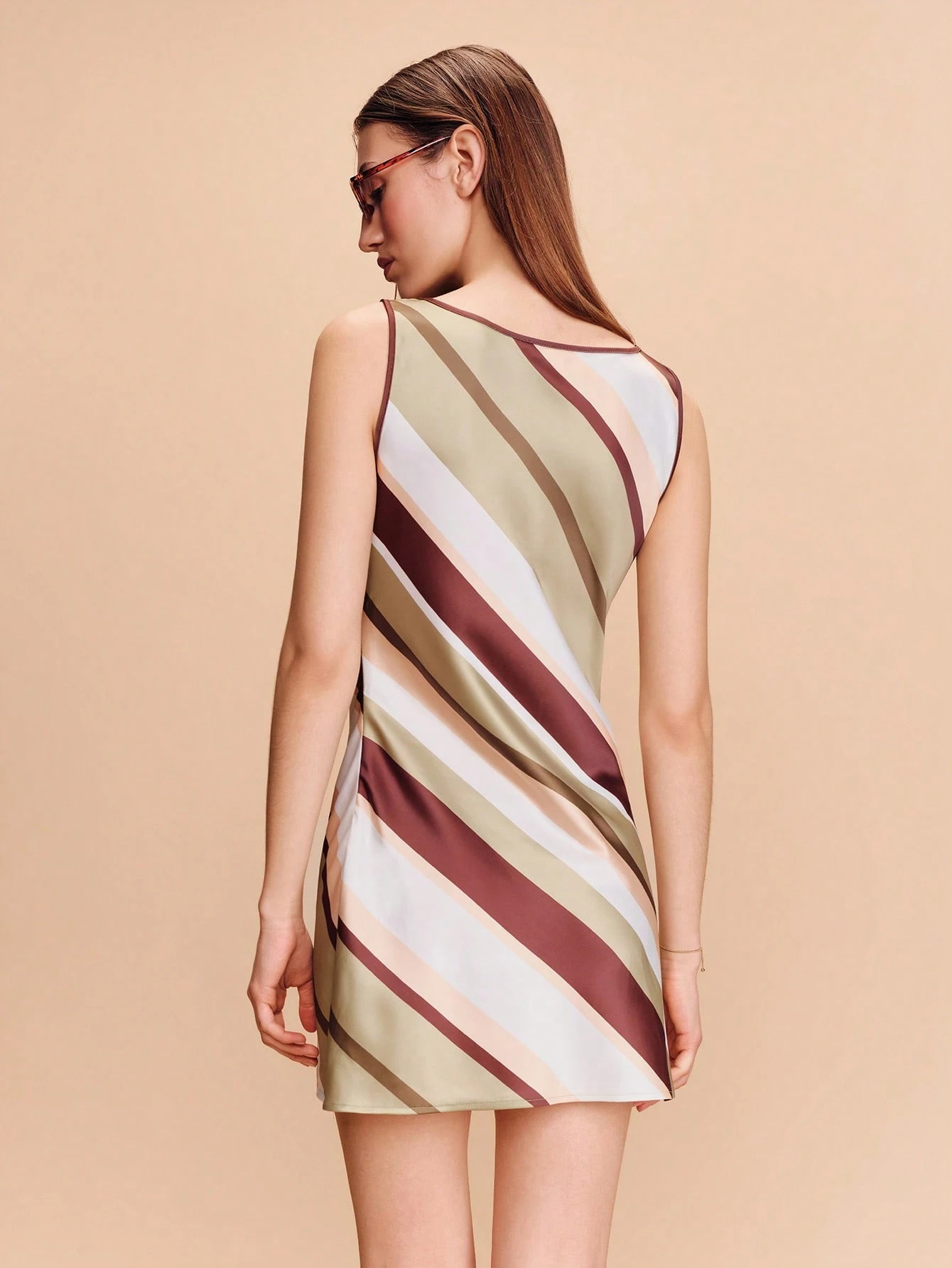 Mini Dress With Bold Stripes And Contrast Piping Spring Summer French Style Parisian Style Summer Vacation Dress Resort Dress Beach Outfits Summer Outfit For Women Beachwear Dress Women S Resort Wear Women S Summer Outfits