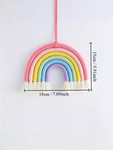 Joivida 1件，手工波西米亚彩虹挂毯，带亮丽流苏，涤纶纤维材质，家居装饰，适合五一劳动节庆祝活动和爱情主题空间，也适合新年、情人节，是送给家人朋友的理想礼物，家居装饰，生日礼物。 - 多色 - 查看 10