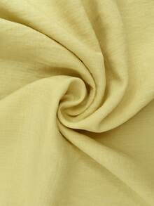 SHEIN Elenzya 优雅浪漫度假风及职业女性衬衫+中长裙两件套 - 黃色 - 查看 7