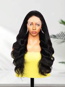 13x4 Body Wave Lace Front Wig Human Hair - Pre Plucked Natural Hairline Melted Transparent Lace Frontal Wigs For Women - 180% Density Natural Wave Seamless Transition Soft & Tangle-Free 16-32 Inch - Perfect For Birthday Party & Club Night & Graduation & Date Night - S1B - View 9