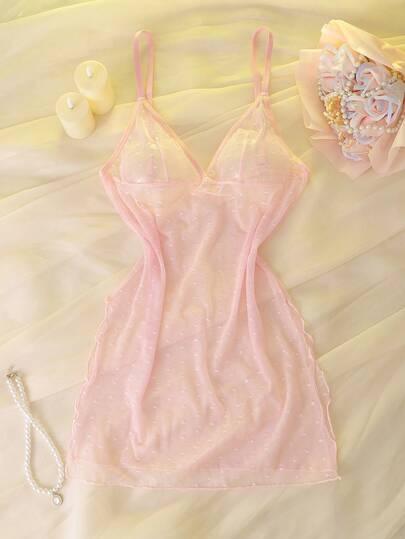 女士蕾丝优雅性感睡裙