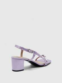 CUCCOO BIZCHIC Simple And Generous, Fashionable And Versatile, Casual Workplace Commuter Women's High-Heeled Sandals Spring Shoes - Purple - View 9
