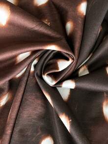 Lavishia 女士春夏梅花鹿印花时尚衬衫夏季上衣婚礼宾客度假棕色上衣 - 彩色 - 查看 7