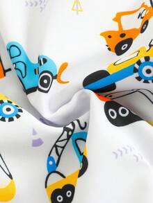 男婴卡通汽车印花泳衣，配遮阳帽 - 彩色 - 查看 7