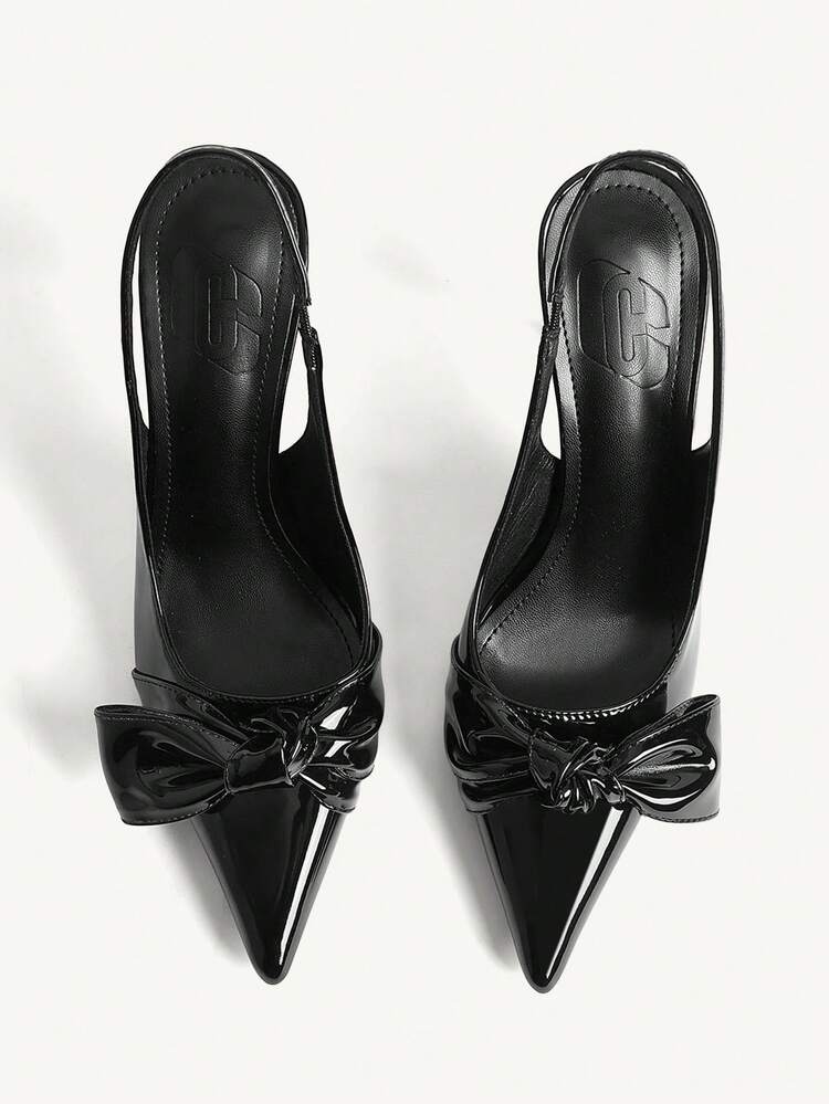 CUCCOO CHICEST Women's Fashion Elegant Commuter Butterfly Decor Pointed Toe High Heels Wedding Shoes Spring Shoes Bride Shoes