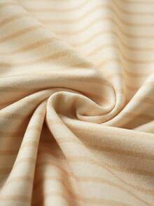 MONOPOLY X SHEIN 女婴条纹圆领短袖可爱连衣裙，MONOPOLY - 黃色 - 查看 6