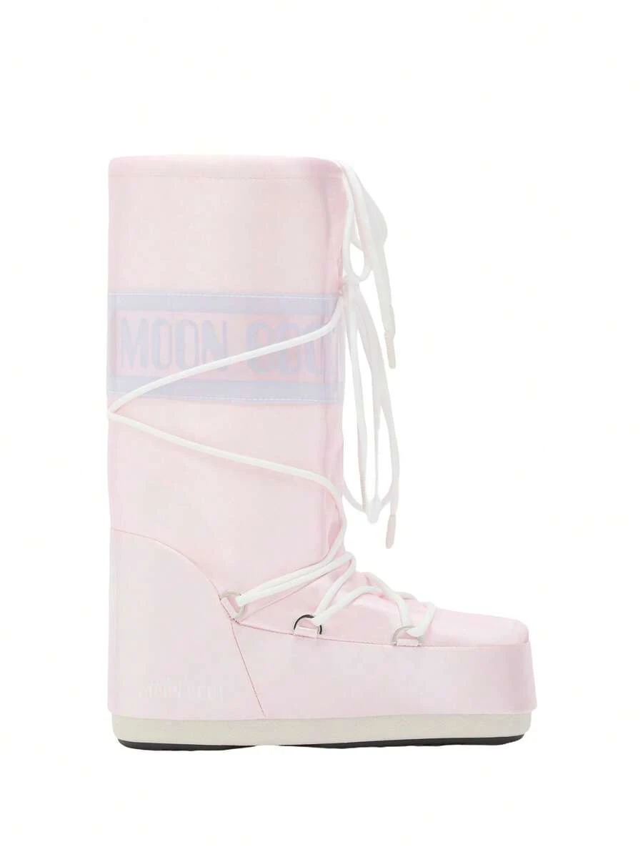Moon Boot Women's Cushioned Supportive Lace-Up Daily Weekend Travel Rose 80D1403060-J032 - Pink - View 1