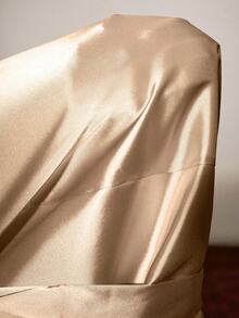 Elegant Women's Nightgown Set, Feather Detailed Soft & Flowing Feather Belt, 2pcs Loungewear & Robe Set,Wedding Bride And Bridesmaid Pajama Sets - Champagne - View 8