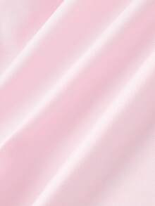 SHEIN MOD Plunging Neck Backless Faux Pearl Chain Fitted Draped Sleeveless Top - Pink - View 4