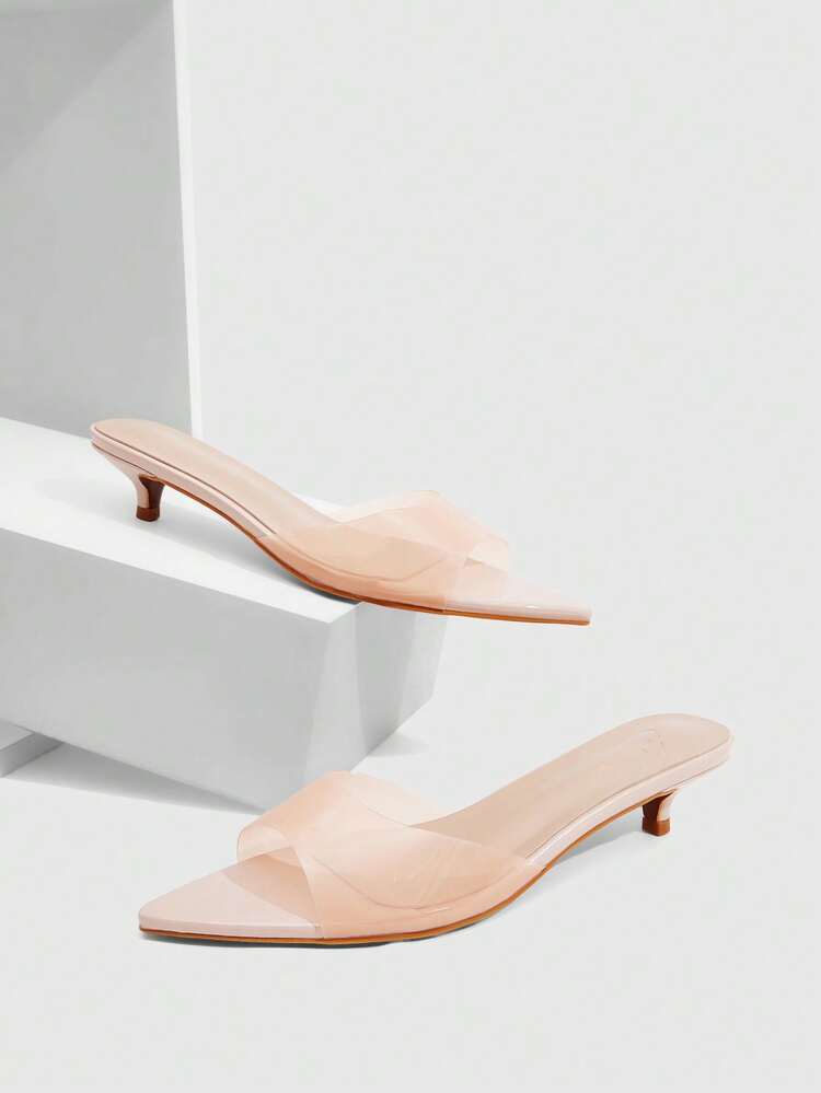 CUCCOO SZL Women's Pointed Toe Bow Decor Fashion Daily Wear High Heel Sandals Spring Shoes Prom Heels Summer Shoes