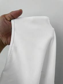 Muchica White Knit Tight Fitness Jumpsuit,Summer Outfits For Women - White - View 6