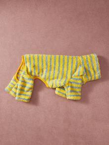 PETSIN Pawparrel 1件宠物秋冬双面毛绒弹力舒适保暖条纹高领狗狗连体衣 - 彩色 - 查看 2